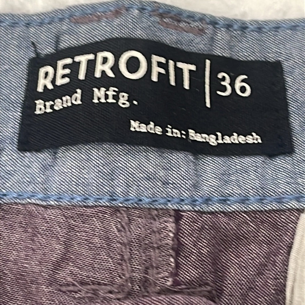 Retrofit Brownish Flat Front Shorts Lightweight Casual MENS SIZE 36 - Picture 4 of 6